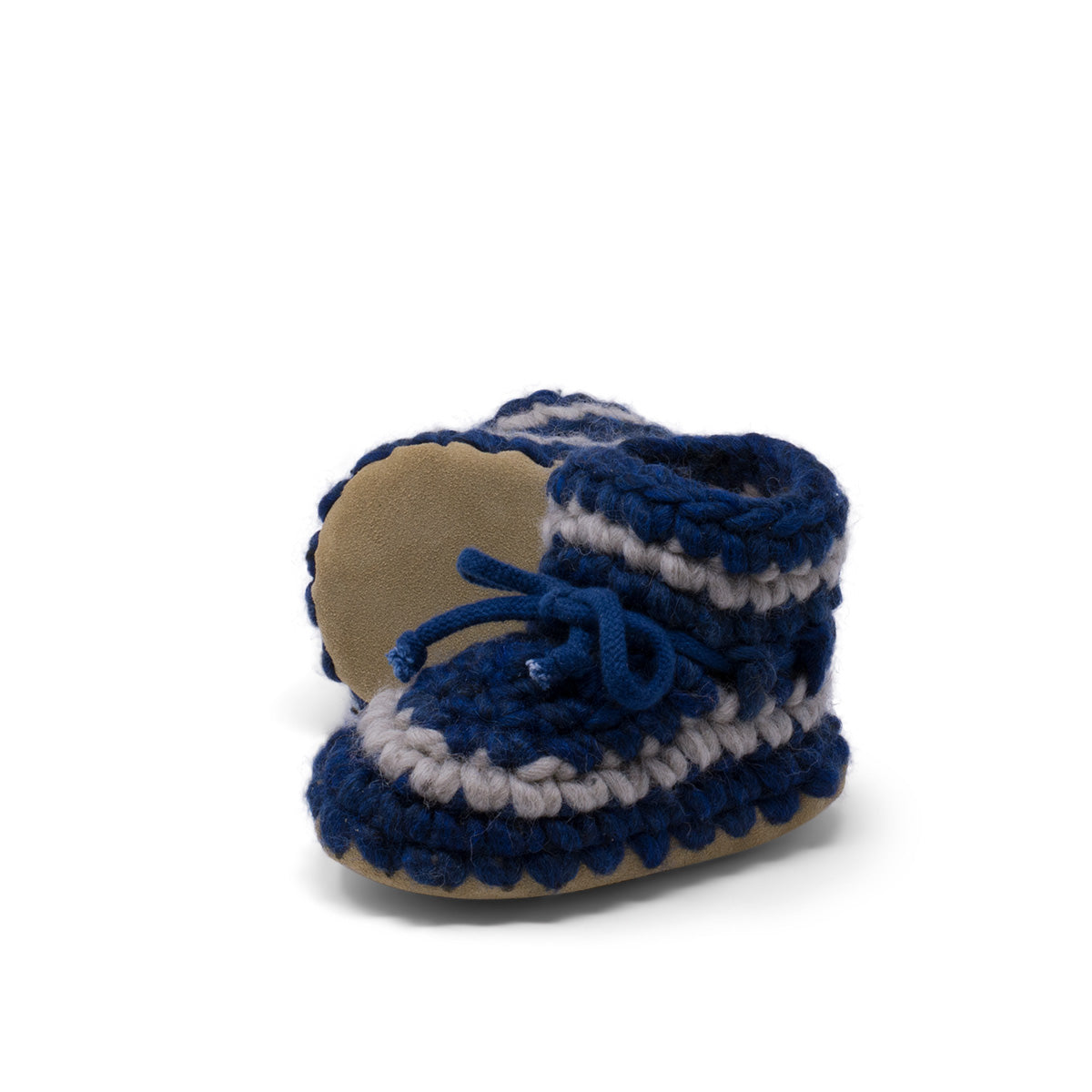 Baby Slipper (3 months - 3 years) Denim with Stripe