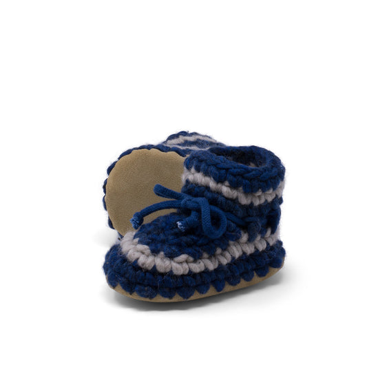Baby Slipper (3 months - 3 years) Denim with Stripe