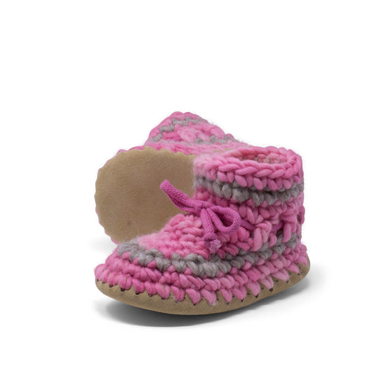 Child Slipper (3 - 5 years) Pink with Stripe